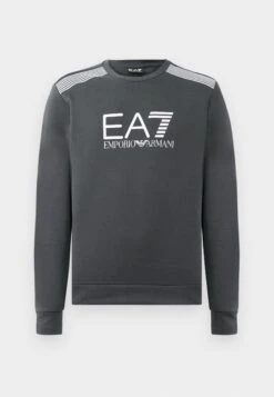 EA7 Emporio Armani TRAIN LINES - Sweatshirt - Black Beauty 18 EA7 Emporio Armani TRAIN LINES - Sweatshirt - Black Beauty -Total Wear Store 79a6874ad89743f78d355794e31c85d5
