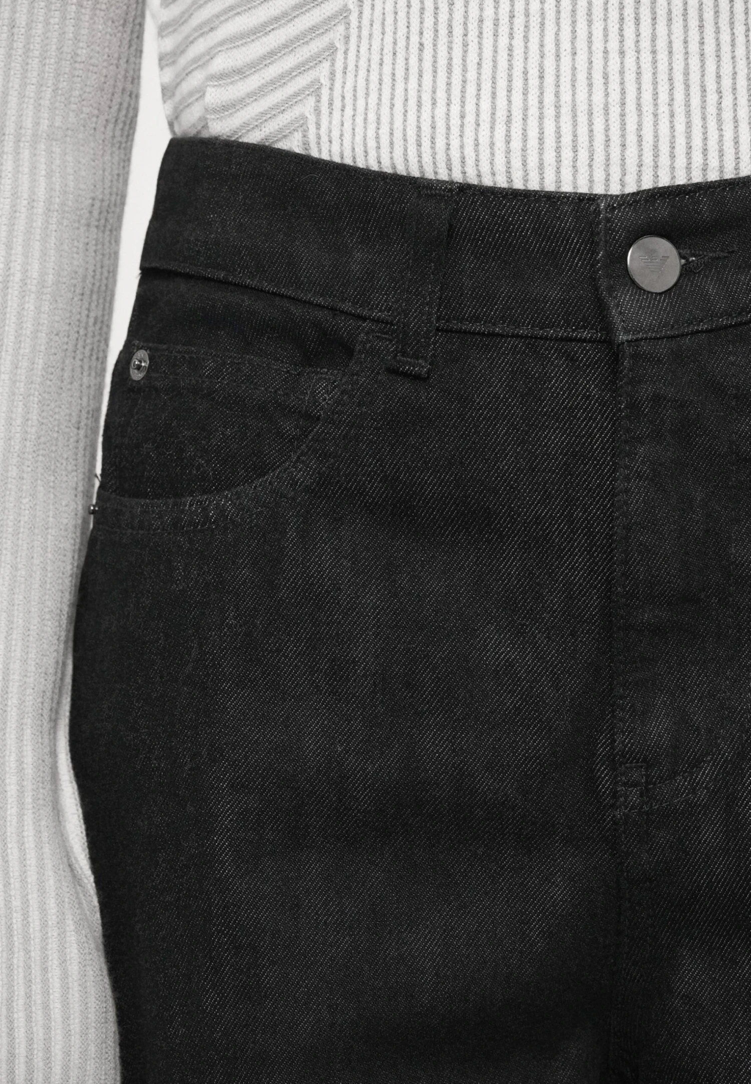 Emporio Armani POCKETS PANT - Relaxed Fit Jeans - Black Denim 9 Emporio Armani POCKETS PANT - Relaxed Fit Jeans - Black Denim - Image 7