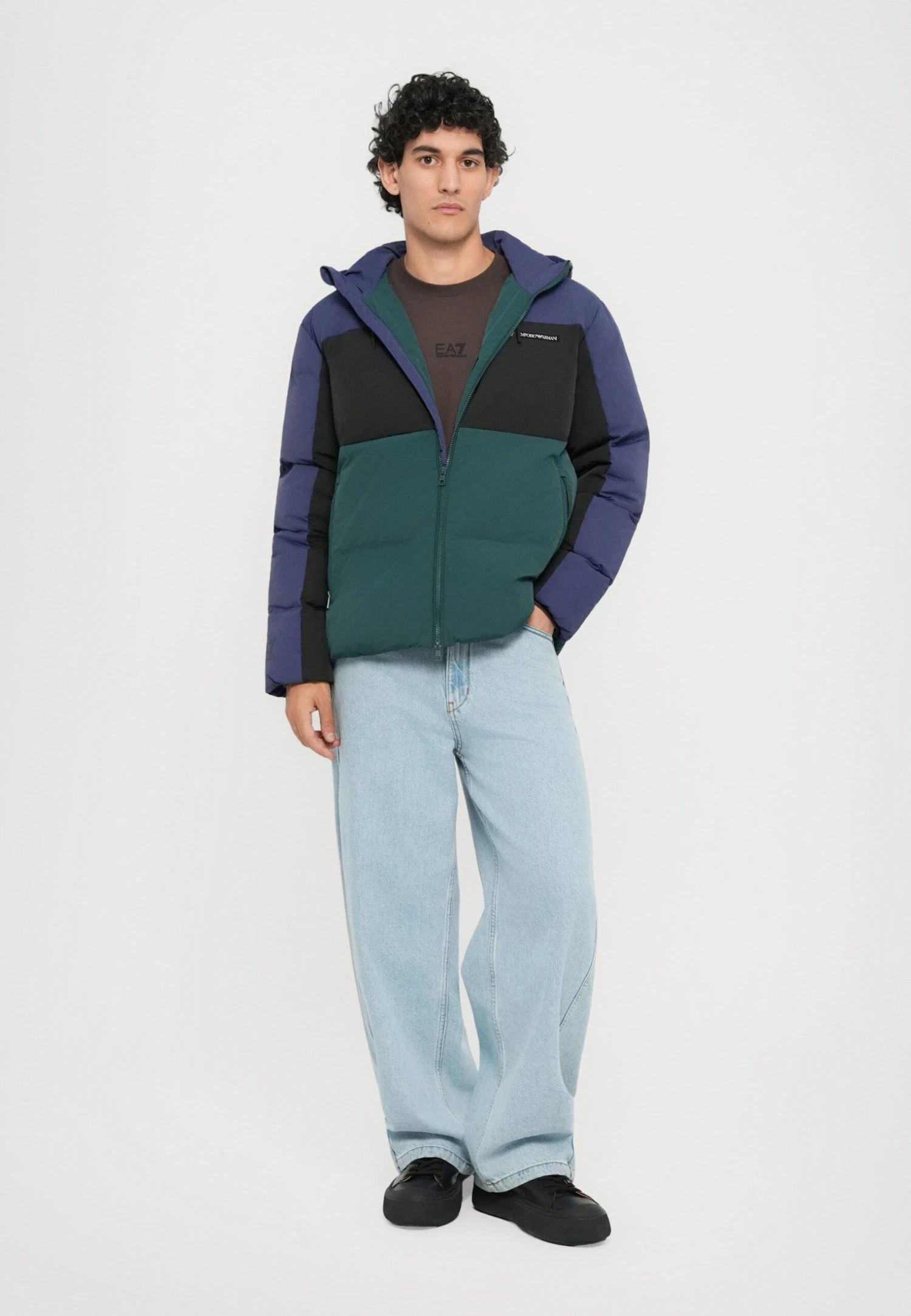 EA7 Emporio Armani TRAIN ATHLETIC COLOUR BLOCK PADDED JACKET - Winter Jacket - Ponderosa Pine 4 EA7 Emporio Armani TRAIN ATHLETIC COLOUR BLOCK PADDED JACKET - Winter Jacket - Ponderosa Pine - Image 2