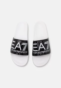 EA7 Emporio Armani UNISEX - Pool Slides - Black/white -Total Wear Store 7b3b24140ac044d3b0243f8d50280fe0