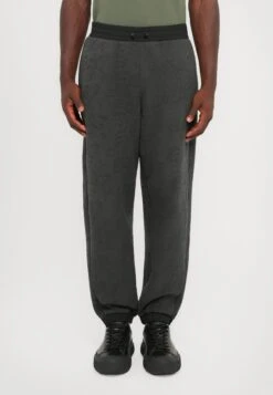 EA7 Emporio Armani TRAIN LOGO SERIES PANTS - Tracksuit Bottoms - Asphalt
