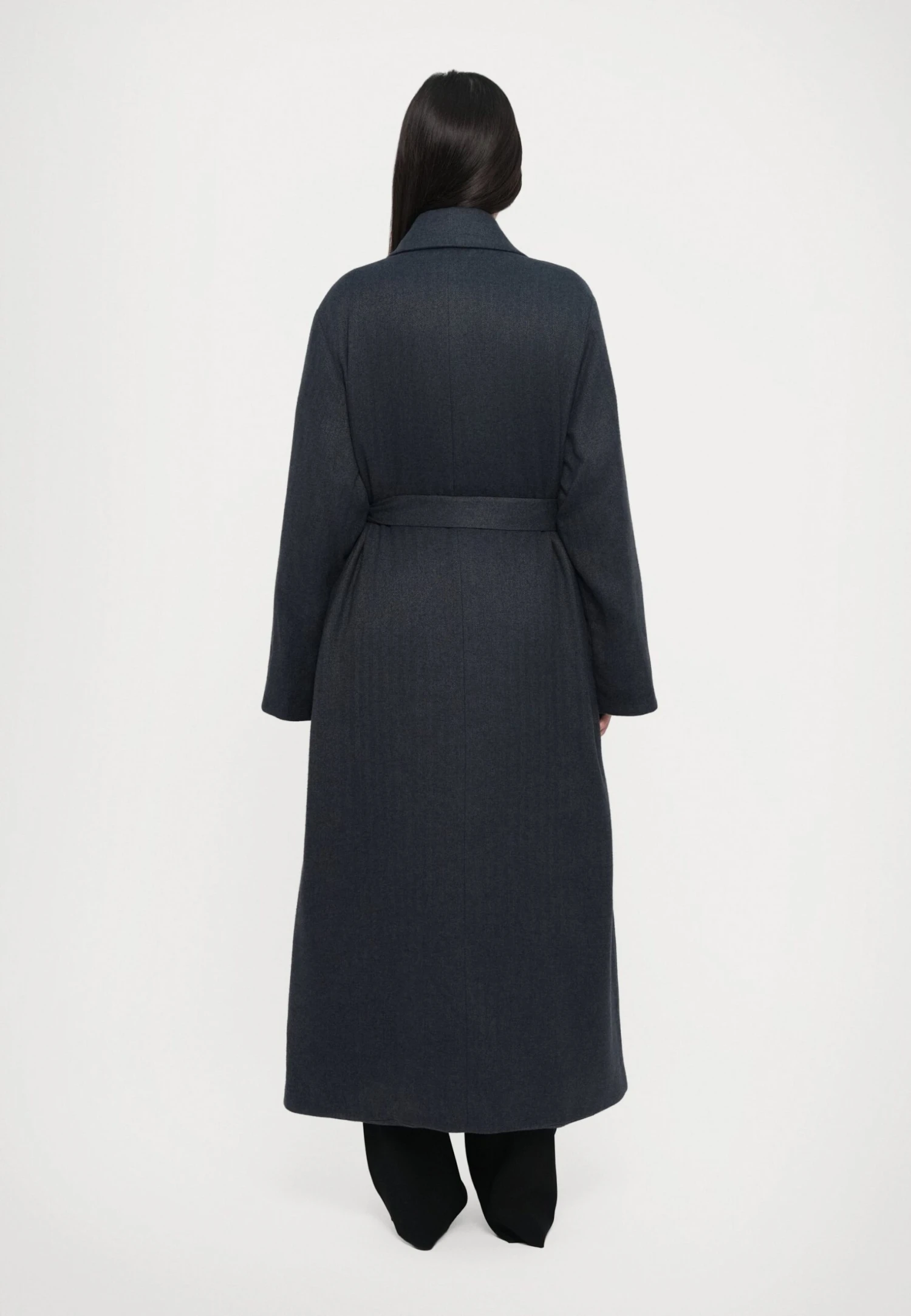 Emporio Armani COAT - Classic Coat - Blu Grigio Melange 5 Emporio Armani COAT - Classic Coat - Blu Grigio Melange - Image 3