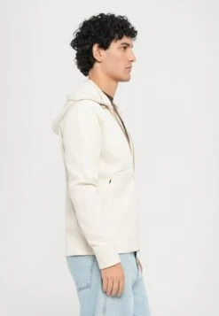 EA7 Emporio Armani TRAIN LABEL HOODIE ALCANTARA - Zip-up Sweatshirt - Rainy Day -Total Wear Store 7bc7aa0b766e4fc69347e4078033c3cc