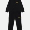 EA7 Emporio Armani SET UNISEX - Zip-up Sweatshirt - Black/gold-coloured