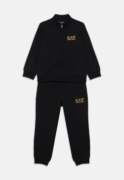 EA7 Emporio Armani SET UNISEX - Zip-up Sweatshirt - Black/gold-coloured