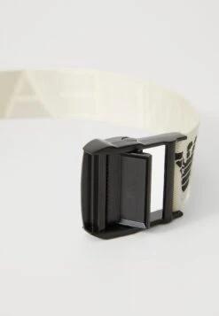 EA7 Emporio Armani TRAIN ALLOVER BELT UNISEX - Belt - Vanilla Ice/black -Total Wear Store 7c354660f9b045f68cee50293b1934a9