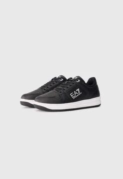 EA7 Emporio Armani SLASHER UNISEX - Trainers - Black/white -Total Wear Store 7d17770bd4d849939cdc1df3a39f4588