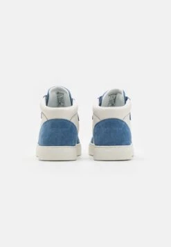 Emporio Armani Funn - High-Top Trainers - Blue/Off White -Total Wear Store 7e6563a4a73a47b68520e3ece69a092e