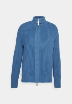 Emporio Armani Blouson Jacket - Cardigan - Blu Fiordo -Total Wear Store 7e6e140cd0ca472a903684991e352063