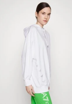 EA7 Emporio Armani Sweatshirt - White/Silver -Total Wear Store 7e7398dfa04847299cf243e0b5be29c6