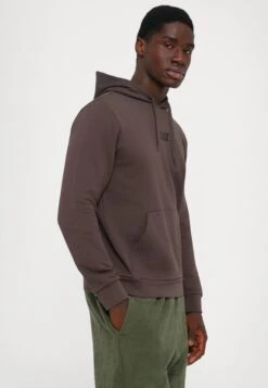 EA7 Emporio Armani TRAIN CORE HOODIE - Sweatshirt - Chocolate Brown -Total Wear Store 7e7df9a03e7b43b19cc25e6c09c85741