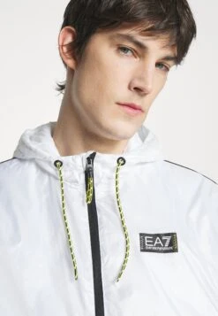 EA7 Emporio Armani Bomber Jacket - Summer Jacket - White -Total Wear Store 7f0bfeec87e74210abf7832c861f4dc4