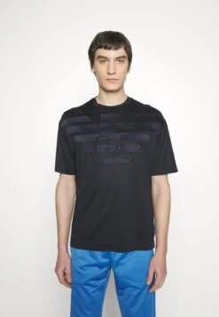 Emporio Armani Print T-Shirt - Navy Aquila