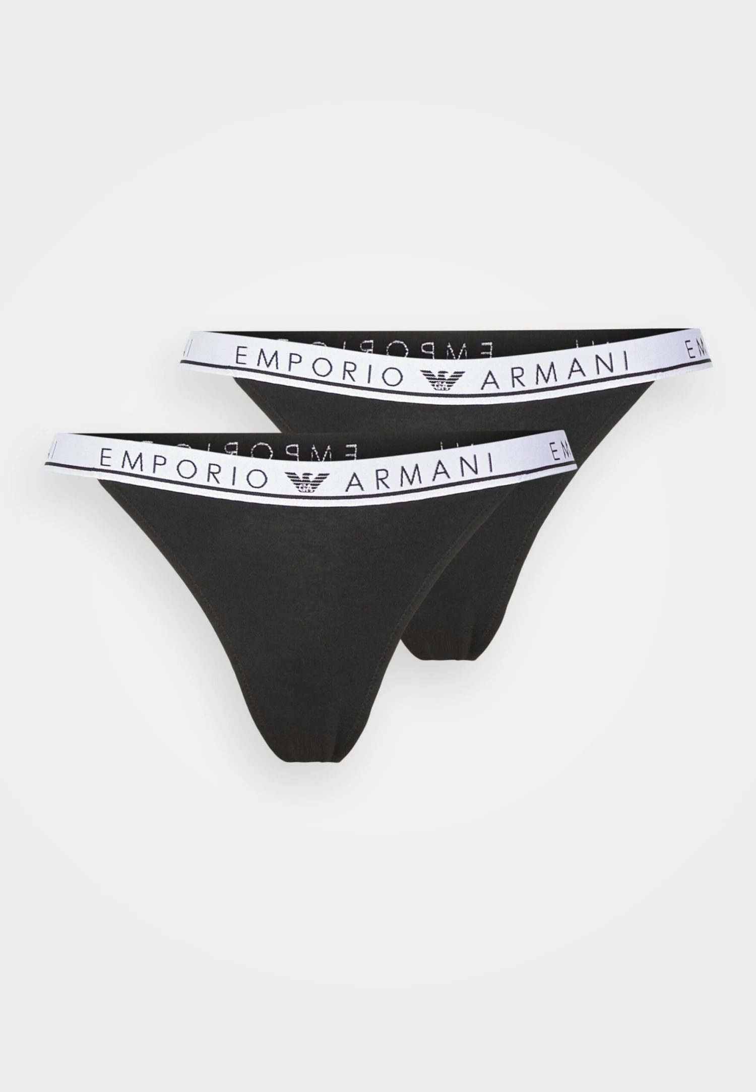 Emporio Armani Thong 2 Pack - Thong - Nero Black 7 Emporio Armani Thong 2 Pack - Thong - Nero Black - Image 5