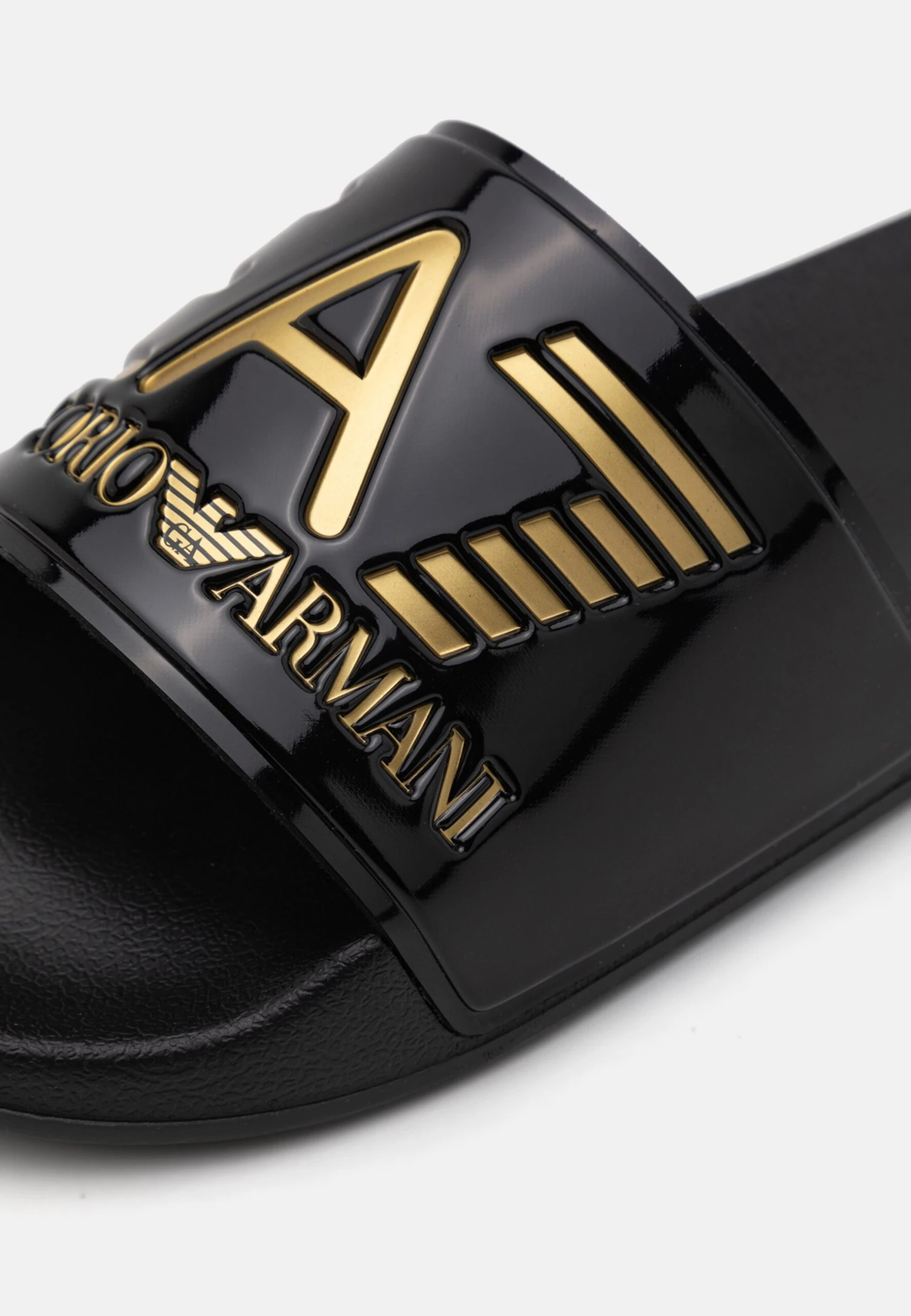 EA7 Emporio Armani UNISEX - Pool Slides - Black/gold 8 EA7 Emporio Armani UNISEX - Pool Slides - Black/gold - Image 6