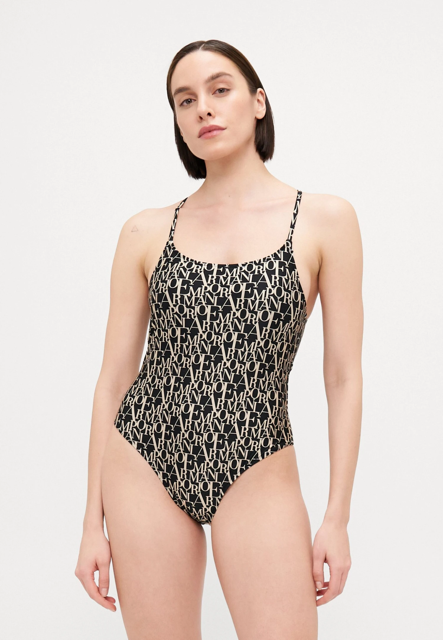 Emporio Armani SWIMSUIT - Swimsuit - Black/beige 3 Emporio Armani SWIMSUIT - Swimsuit - Black/beige