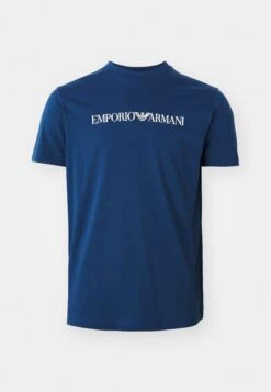 Emporio Armani Print T-shirt - Blue Fancy -Total Wear Store 818058889f2645dc9e90d55129c2e643