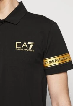 EA7 Emporio Armani Polo Shirt - Black Gold -Total Wear Store 829042dfd95143b78fbe2ab084b9f05a