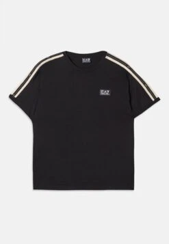 EA7 Emporio Armani LOGO SERIES TAPE TEE - Print T-shirt - Blue -Total Wear Store 82d6fd61fb2d46e1a17b16bd592890d7