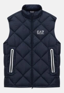 EA7 Emporio Armani MOUNTAIN QUILTED VEST - Waistcoat - Blue -Total Wear Store 8344379d367d45e696d1814e2c490816