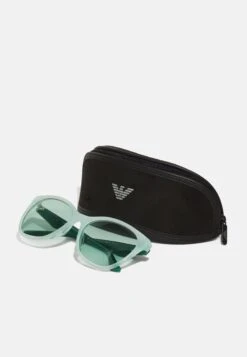 Emporio Armani Sunglasses - Shiny Striped Green/green -Total Wear Store 8357626ace4d4f3db3796607fa321f45