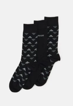 Emporio Armani Short Socks 3 Pack - Socks - Black