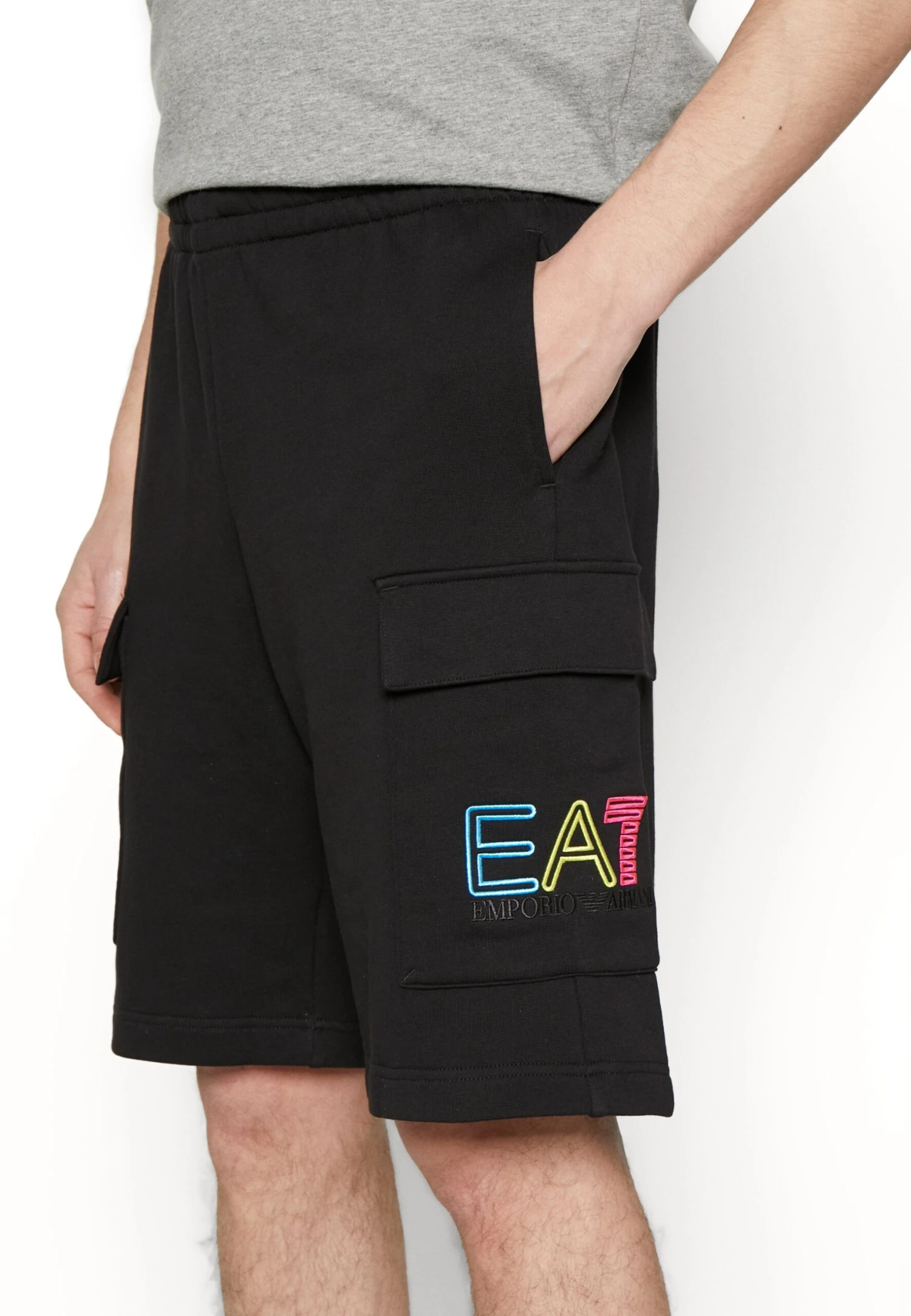 EA7 Emporio Armani Shorts - Tracksuit Bottoms - Black 7 EA7 Emporio Armani Shorts - Tracksuit Bottoms - Black - Image 5