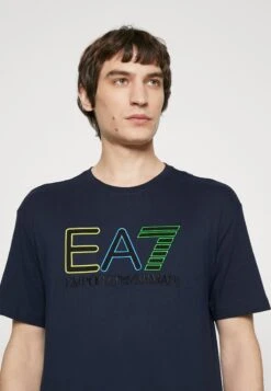 EA7 Emporio Armani Print T-Shirt - Dark Blue -Total Wear Store 8591d6b416994010912c78ccc59d2516