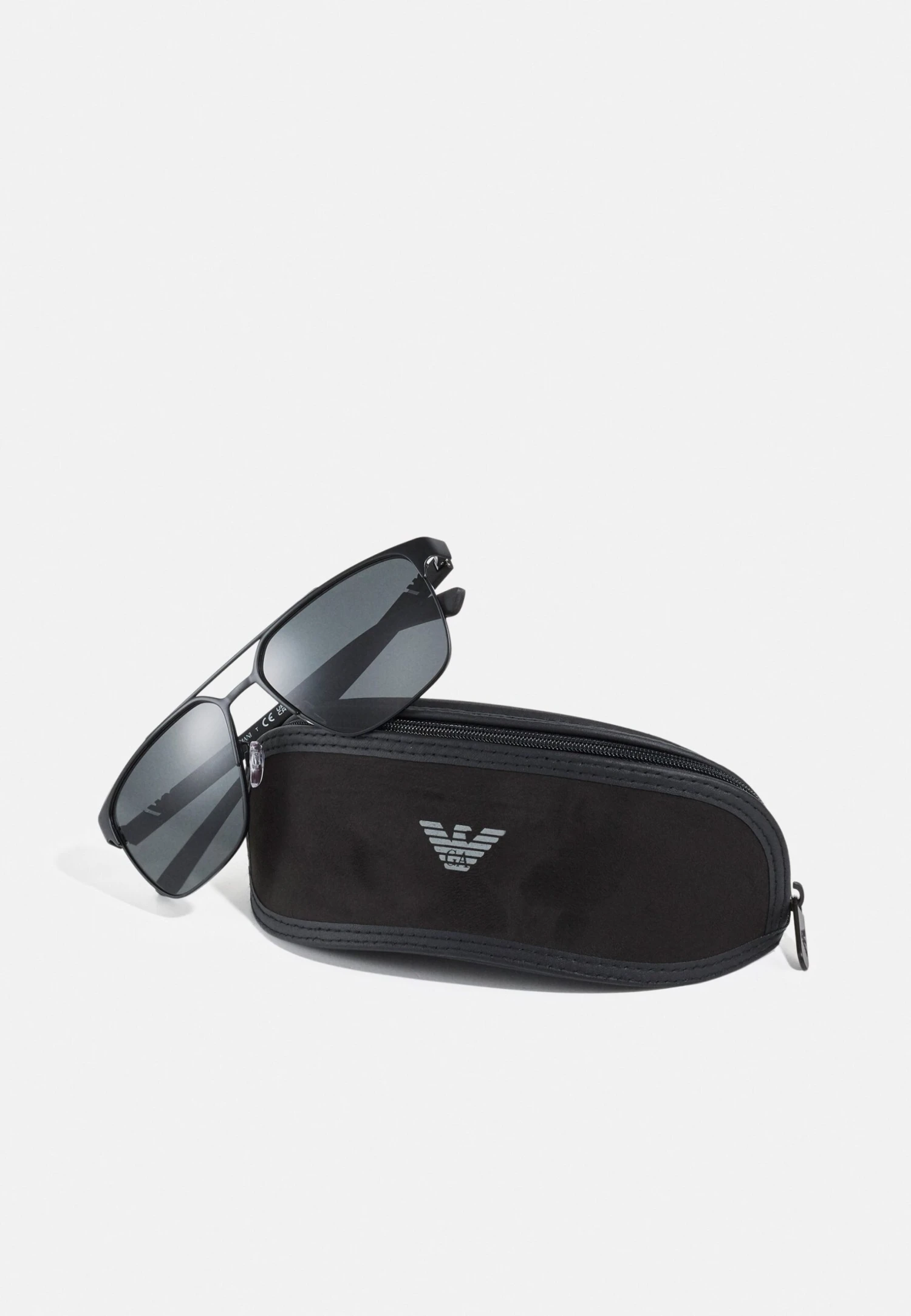 Emporio Armani Sunglasses - Matte Black/Dark Grey 6 Emporio Armani Sunglasses - Matte Black/Dark Grey - Image 4