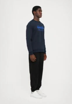 EA7 Emporio Armani TRAIN LOGO SERIES - Sweatshirt - Blue -Total Wear Store 85b60ae761c549a68cb16a920943bcbf