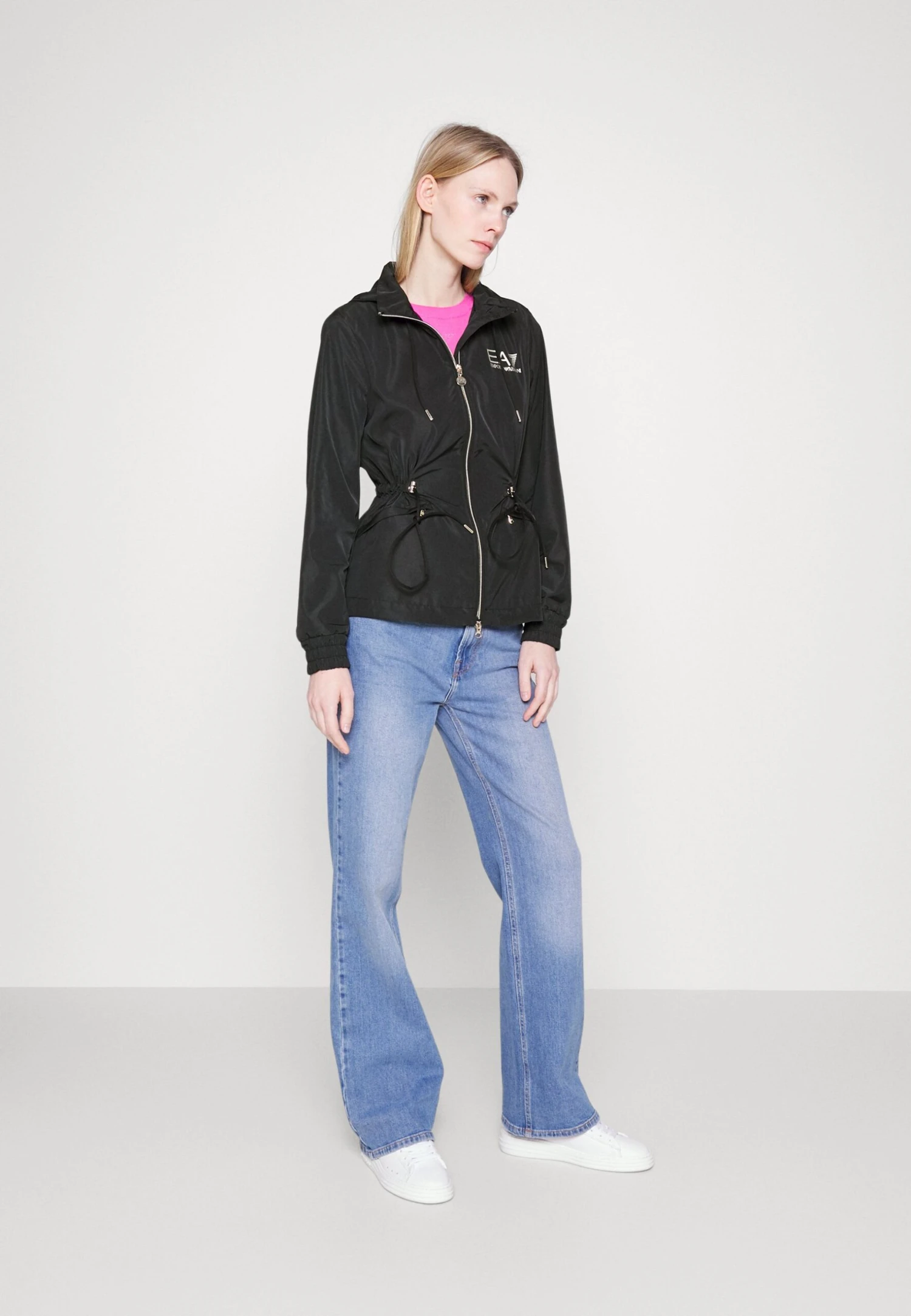 EA7 Emporio Armani Summer Jacket - Black/Gold 4 EA7 Emporio Armani Summer Jacket - Black/Gold - Image 2