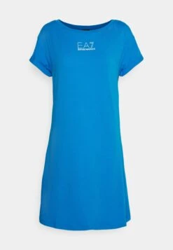 EA7 Emporio Armani Jersey Dress - Brilliant Blue -Total Wear Store 862e7e39135545a8a1aaa99b221a6c43