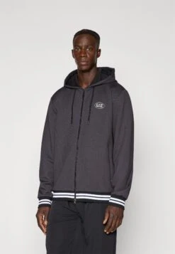 EA7 Emporio Armani TENNIS CLUB HOODIE JACKET - Zip-up Sweatshirt - Black -Total Wear Store 867ff66306864da0a0f56b202aa97e28