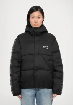 EA7 Emporio Armani NATURAL VENTUS PADDED JACKET - Winter Jacket - Black