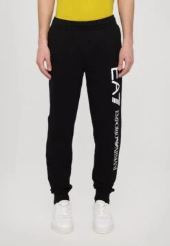 EA7 Emporio Armani TROUSER - Tracksuit Bottoms - Black/white