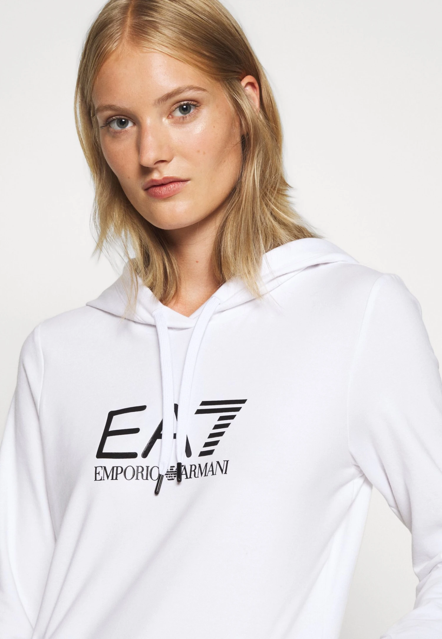 EA7 Emporio Armani Hoodie - White/Black 7 EA7 Emporio Armani Hoodie - White/Black - Image 5