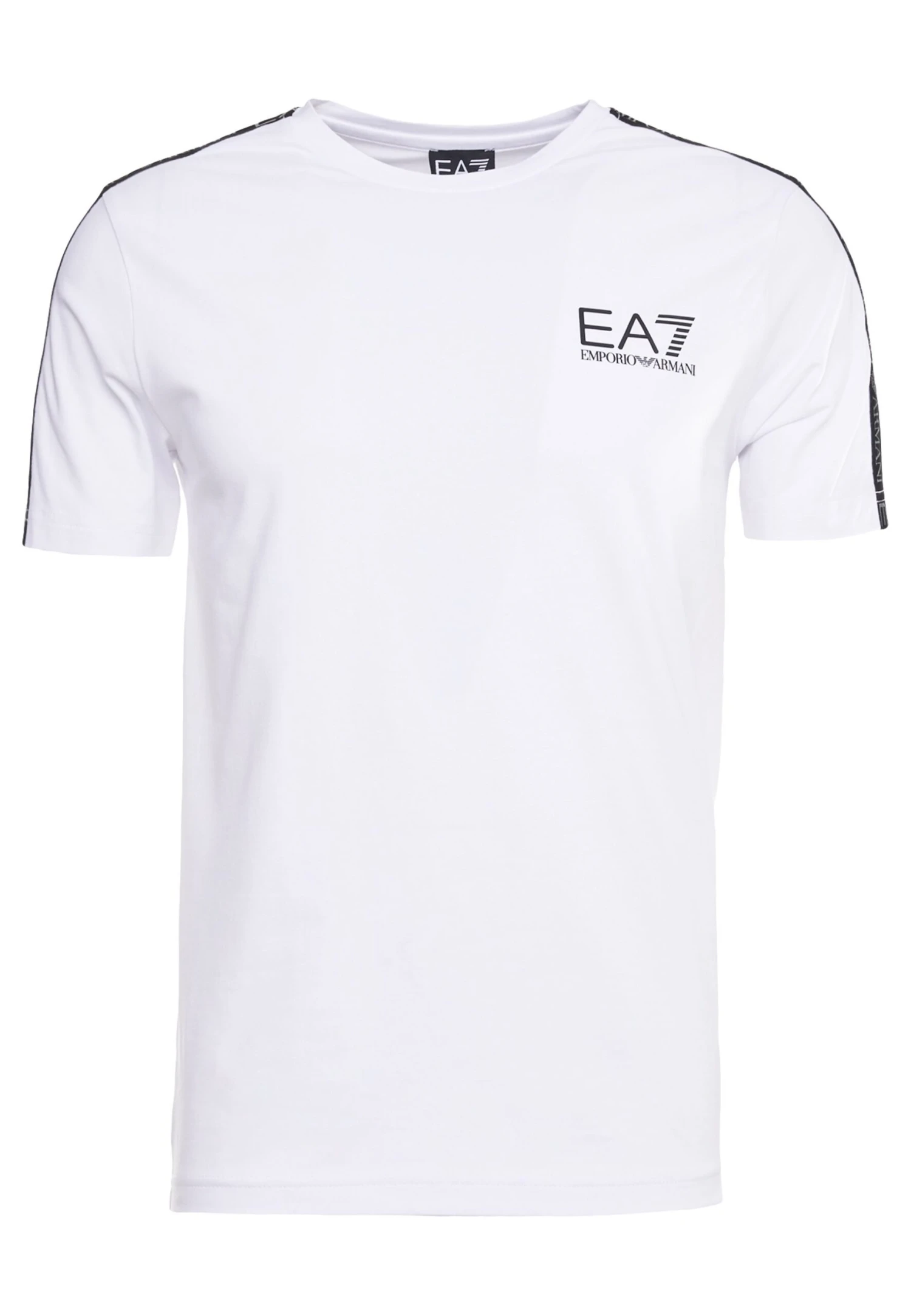 EA7 Emporio Armani Side Tape - Print T-Shirt - White 6 EA7 Emporio Armani Side Tape - Print T-Shirt - White - Image 4