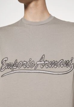 Emporio Armani Print T-Shirt - Greige -Total Wear Store 8a7ef4caa5a0461398531ec96308506c