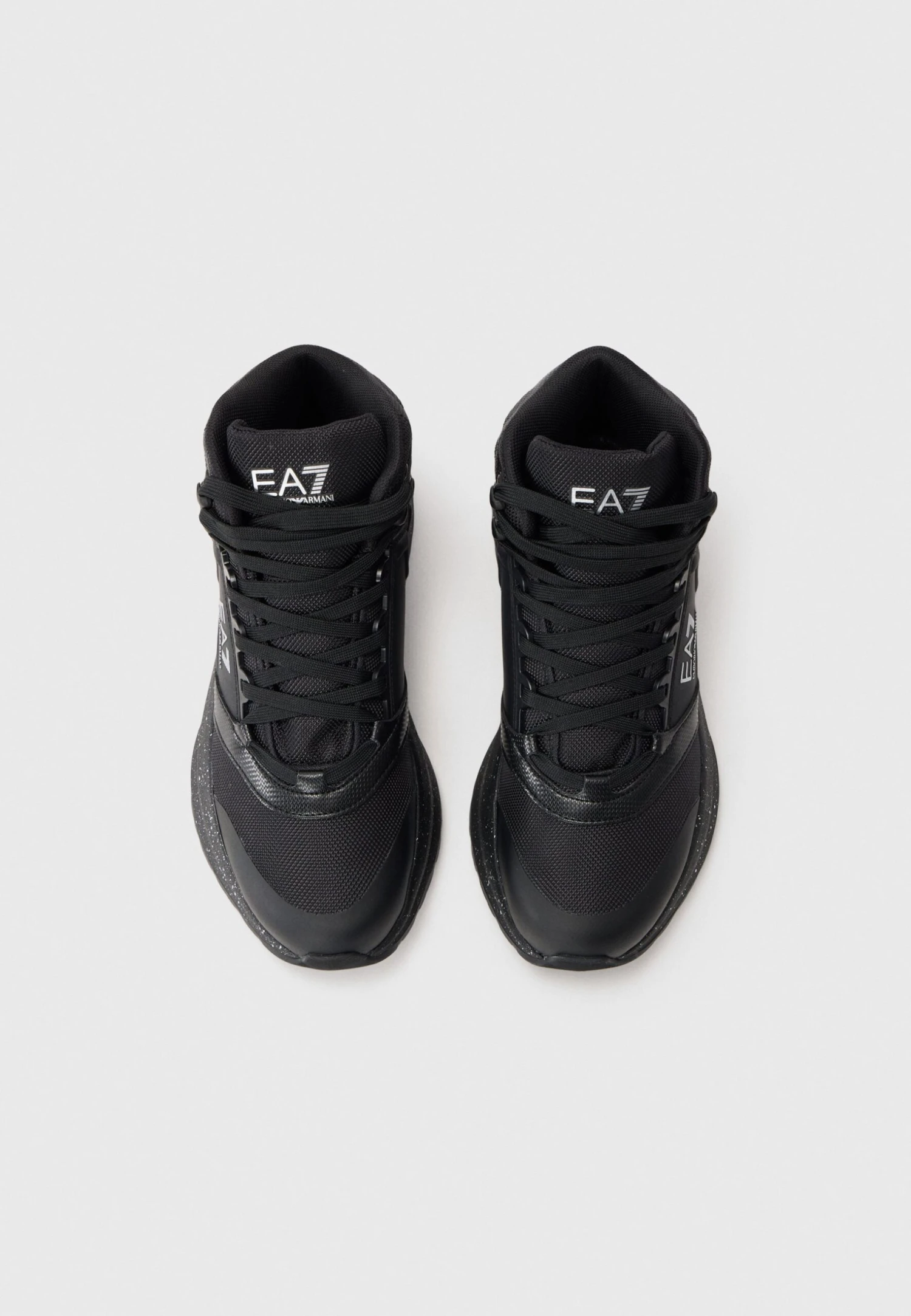 EA7 Emporio Armani ICE ALTURA UNISEX - High-top Trainers - Triple Black/silver-coloured 6 EA7 Emporio Armani ICE ALTURA UNISEX - High-top Trainers - Triple Black/silver-coloured - Image 4