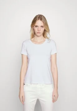 EA7 Emporio Armani Print T-Shirt - White/Gold