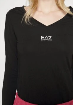 EA7 Emporio Armani Long Sleeved Top - Black/White -Total Wear Store 8b9c81a53cf44d8abbbb90b663305efa