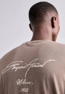 Emporio Armani Jumper - Walnut/off-white -Total Wear Store 8bac56f48a244b24953e1fae7d8bd4c6