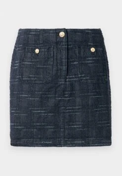 Emporio Armani SKIRT - Mini Skirt - Mottled Dark Blue -Total Wear Store 8bba719d130d429ca9055471df5d1b81