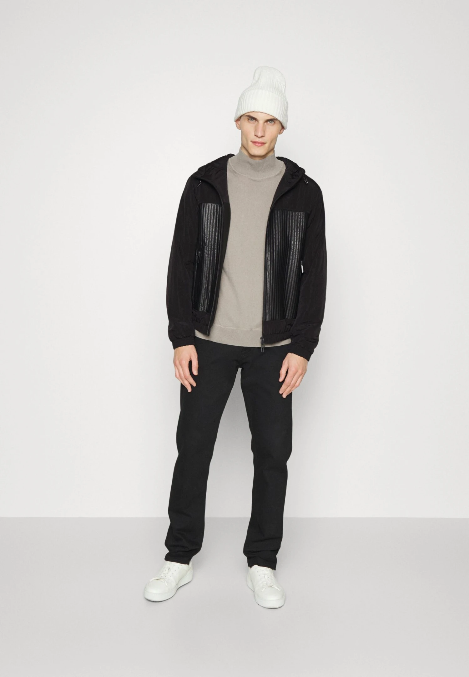 Emporio Armani Blouson - Leather Jacket - Nero 4 Emporio Armani Blouson - Leather Jacket - Nero - Image 2