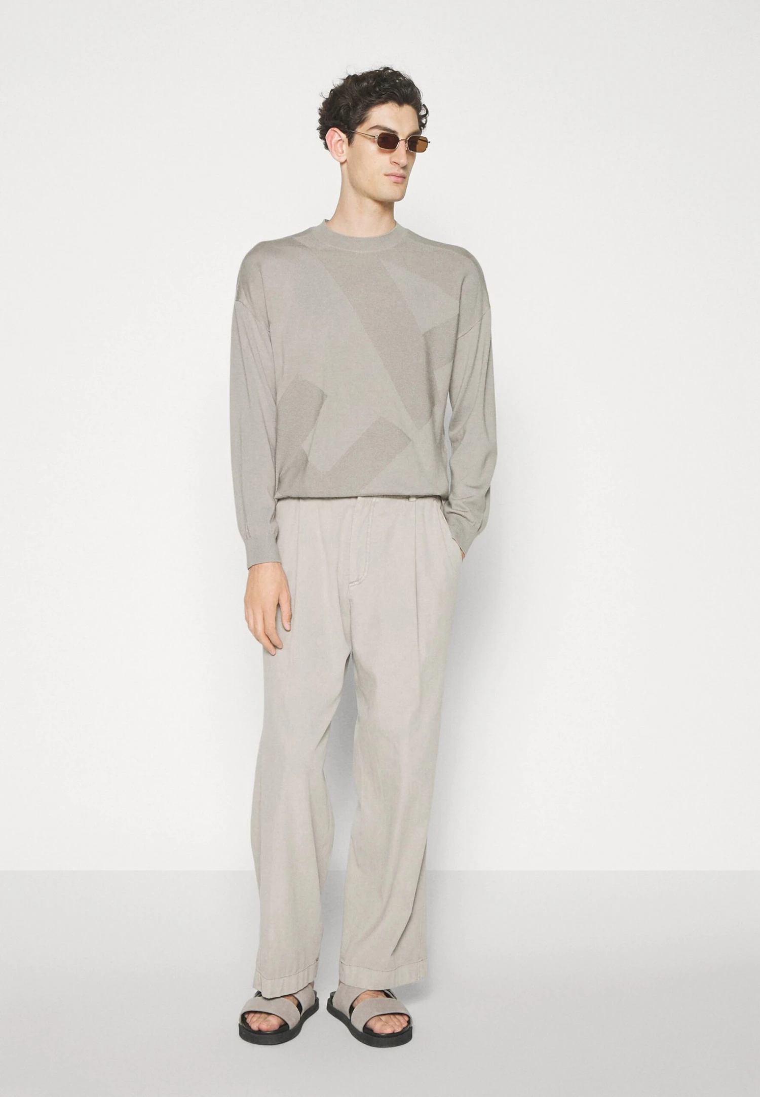 Emporio Armani Jumper - Greige 7 Emporio Armani Jumper - Greige - Image 5