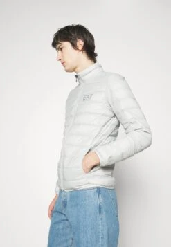 EA7 Emporio Armani Down Jacket - Light Grey -Total Wear Store 8ca74234d2c442099f7285f14e05bbe1