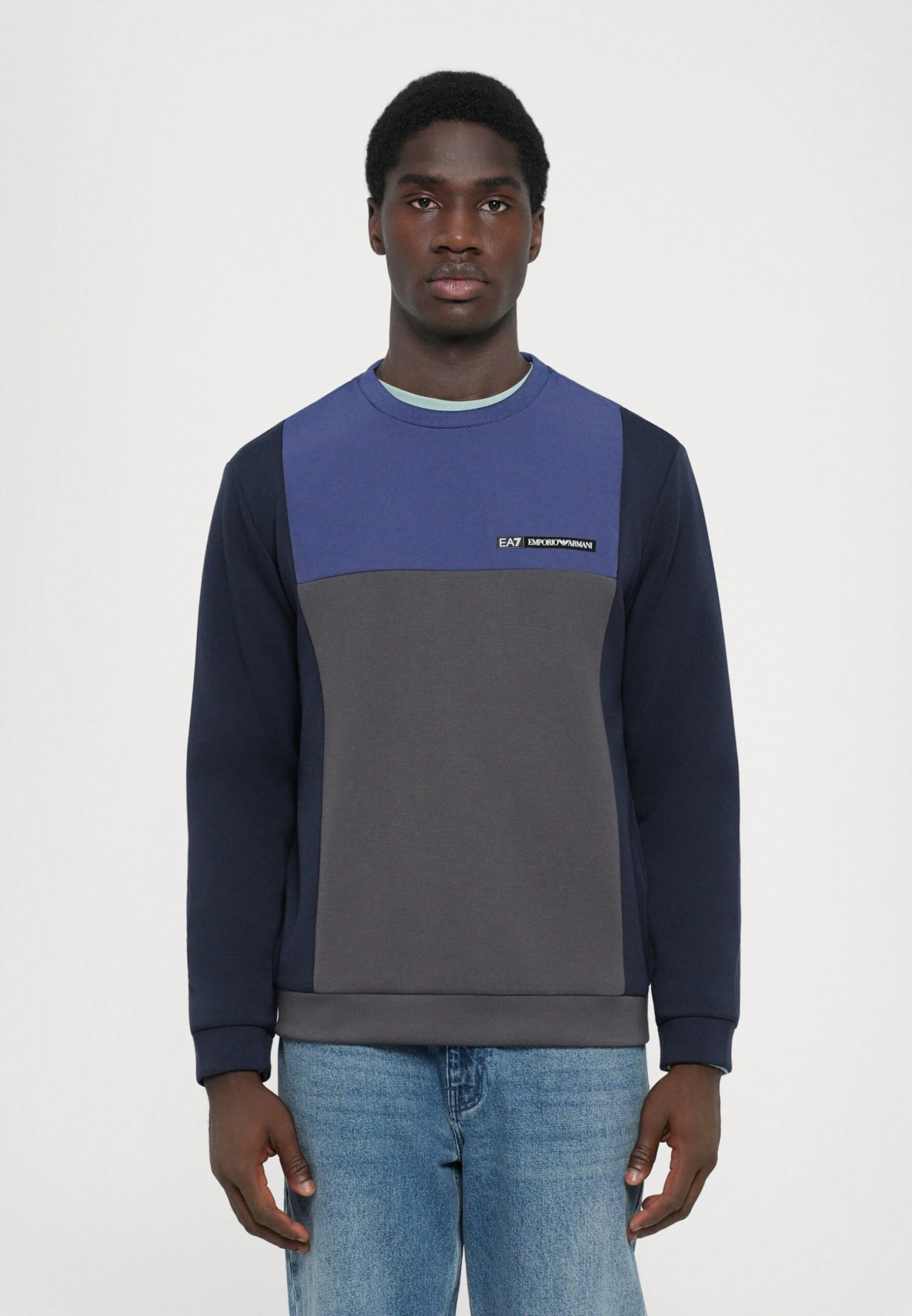 EA7 Emporio Armani TRAIN ATHLETIC - Sweatshirt - Blue 3 EA7 Emporio Armani TRAIN ATHLETIC - Sweatshirt - Blue