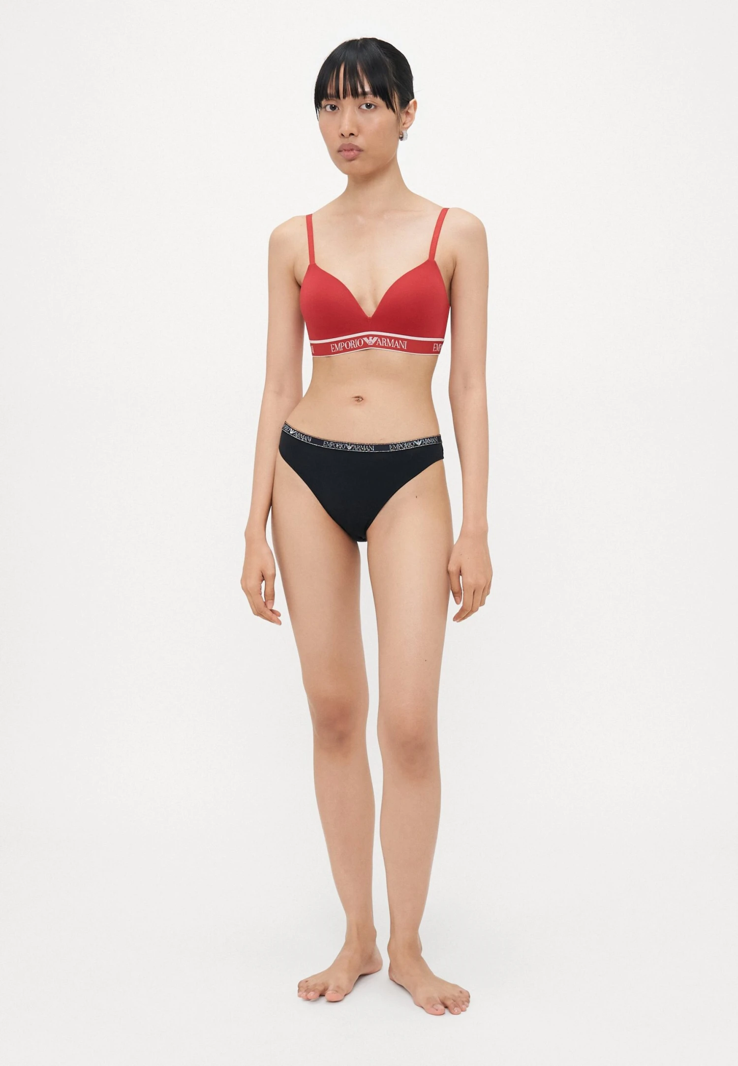 Emporio Armani PADDED BRALETTE BRA - Triangle Bra - Red 4 Emporio Armani PADDED BRALETTE BRA - Triangle Bra - Red - Image 2