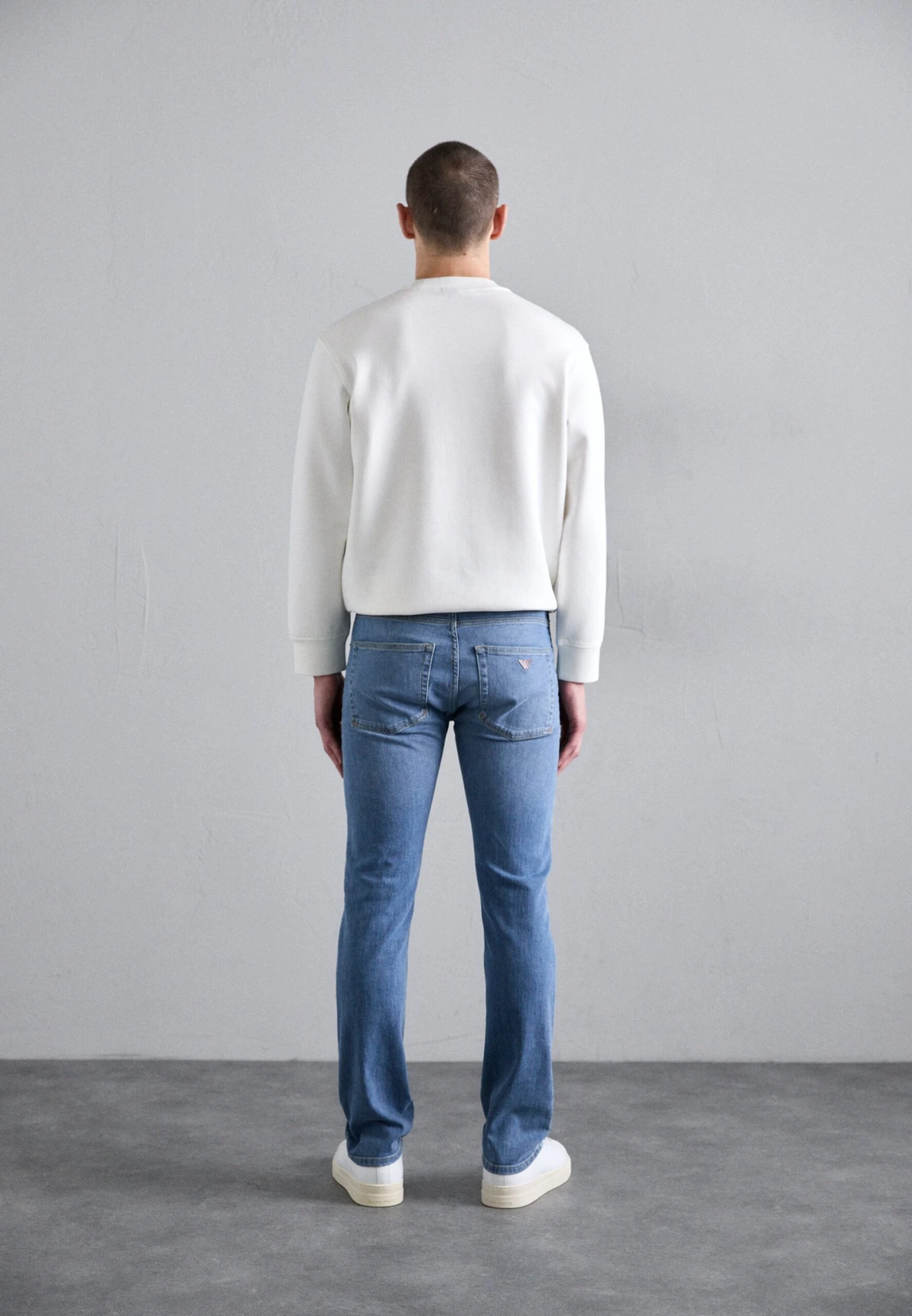 Emporio Armani POCKETS PANT - Straight Leg Jeans - Light Blue Denim 5 Emporio Armani POCKETS PANT - Straight Leg Jeans - Light Blue Denim - Image 3