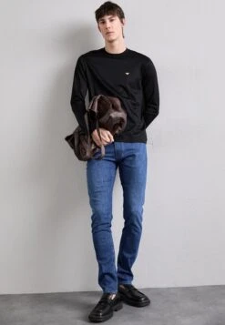 Emporio Armani 5 POCKETS PANT - Slim Fit Jeans - Light Blue Denim -Total Wear Store 8e95aa6ec1cb4f3ca7c0460bdd69e2d0